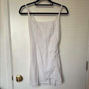 Abercrombie & Fitch Spaghetti Strap Linen Dress